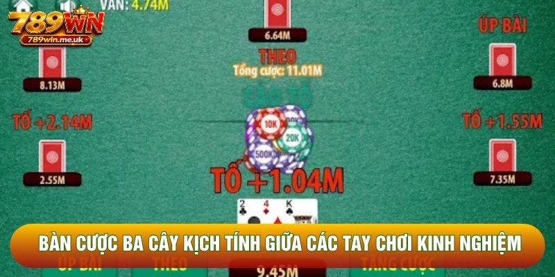 Bàn cược ba cây kịch tính giữa các tay chơi kinh nghiệm Bàn cược ba cây kịch tính giữa các tay chơi kinh nghiệm