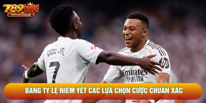 Bảng tỷ lệ niêm yết các lựa chọn cược chuẩn xác Bảng tỷ lệ niêm yết các lựa chọn cược chuẩn xác