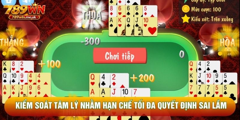 Kiểm soát tâm lý nhằm hạn chế tối đa quyết định sai lầm Kiểm soát tâm lý nhằm hạn chế tối đa quyết định sai lầm