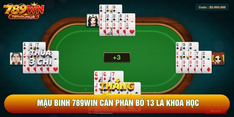 Mậu binh 789WIN cần phân bổ 13 lá khoa học Mậu binh 789WIN cần phân bổ 13 lá khoa học