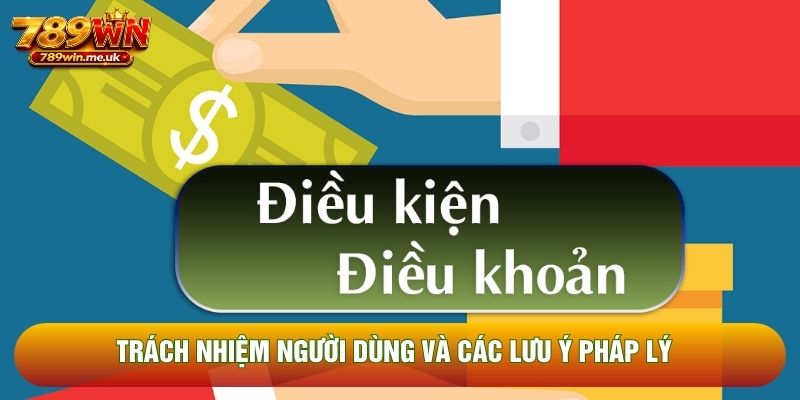 Trách nhiệm người dùng và các lưu ý pháp lý Trách nhiệm người dùng và các lưu ý pháp lý