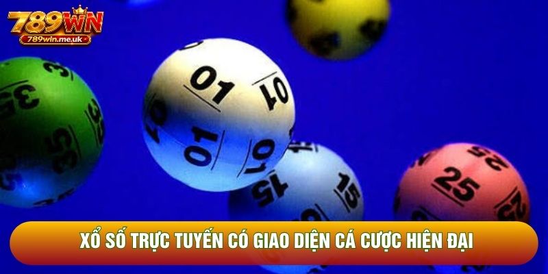 Xổ số trực tuyến có giao diện cá cược hiện đại